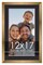 12x17 Frame with Mat - Bronze 14x19 Frame Wood Made to Display Print or Poster Measuring 12 x 17 Inches with Black Photo Mat